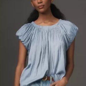 SHORT-SLEEVE BUBBLE BLOUSE SKY Anthro
Elegant & unique